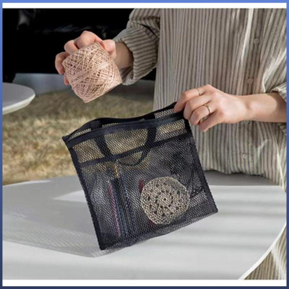 Saco De Banho Mesh Shower Bag , Com Zíper Suspenso , Portátil Quick Dry Ultra Light Cosmetic