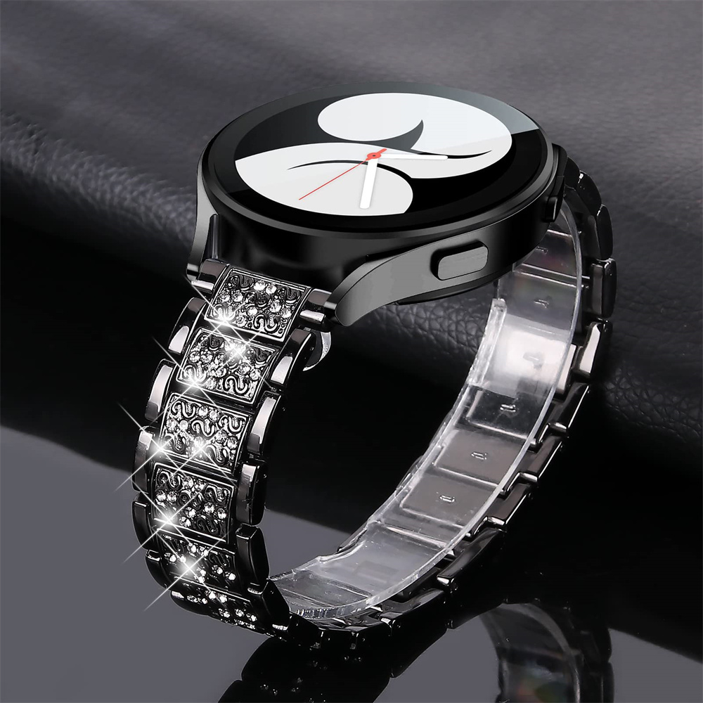 Pulseira de metal para Samsung Galaxy Watch 7/FE/6/4//5/pro/Active 2 40mm 44mm, 20mm 22mm, compatível com Huawei GT