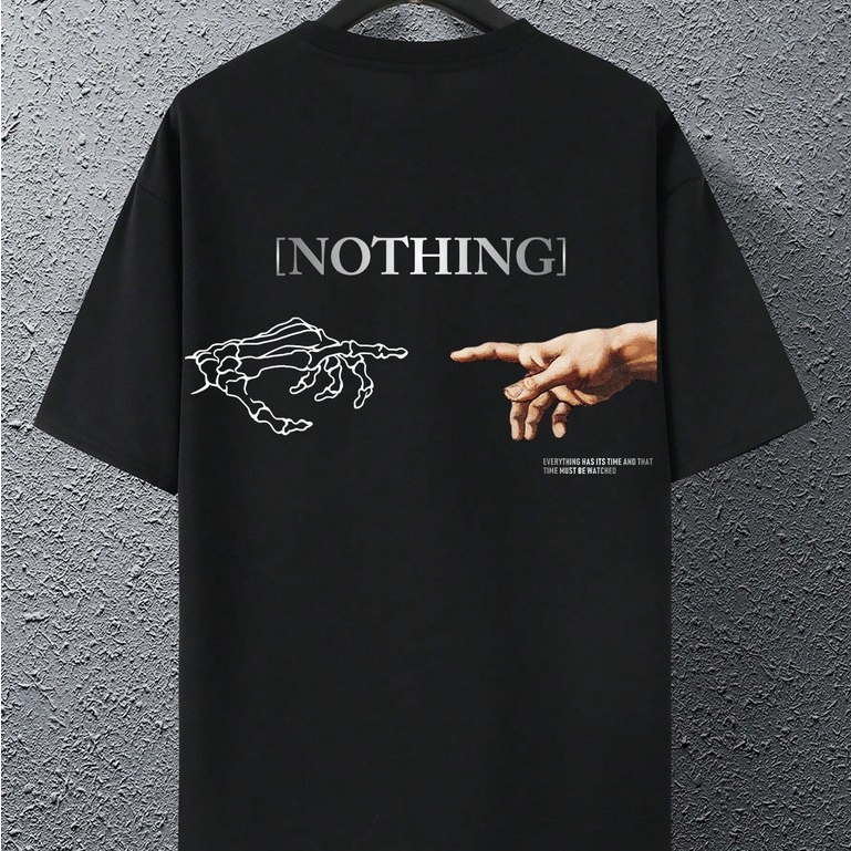 Camiseta Básica Masculina Estampada Streetwear Nothing Lançamento