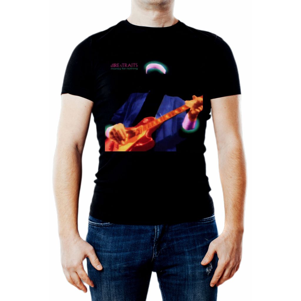 Camiseta Dire Straits Money for Nothing - banda rock 80