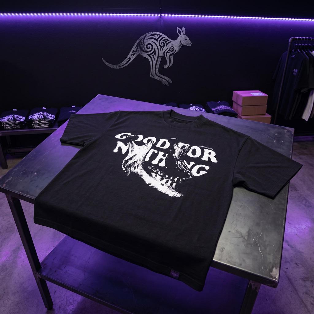 Camiseta Oversized Masculina e Feminina |Estampada em alta Qualidade GOOD NOTHING | Perfeito para eventos street rua y2k