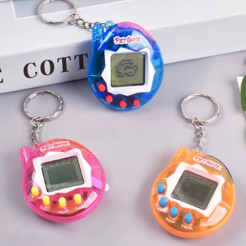 Pet Virtual 168 em 1 Tamagotchi Digital Nostálgico Transparente Brinquedo Eletrônico Infantil Presente