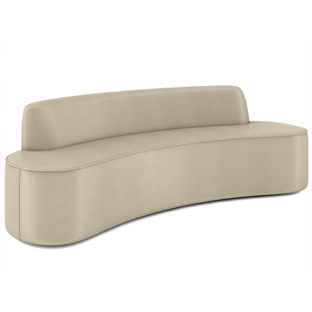 Sofá 5 Lugares para Sala de Estar Living 300cm Koane D06 Facto Pérola - Mpozenato