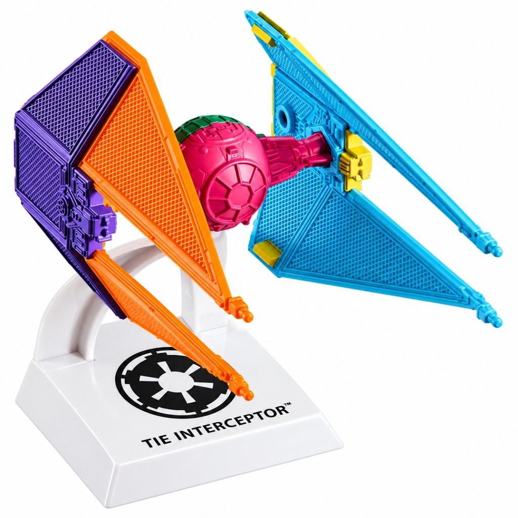 Hot Wheels Star Wars Starships Nave Espacial Tie Interceptor Metal Original Mattel
