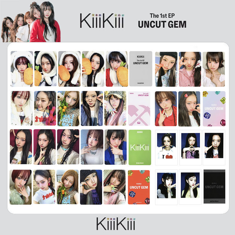 5-8pcs KIIIKIII UNCUT GEM Alumb WM SW MS Lomo Cartões Eu Dome Escavando Trabalho No Solo Cartão Starship KPOP Photocard