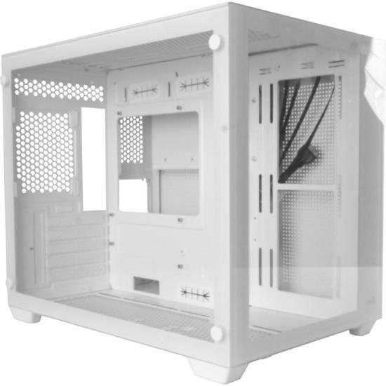 Gabinete Gamer Aerocool Dryft Mini Branco Lateral Vidro