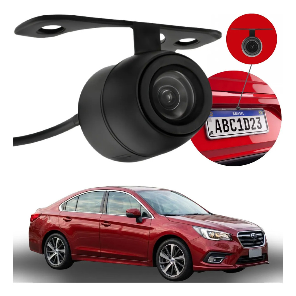 Câmera De Ré Smart Vision Hd Subaru Legacy 2015 2016 2017 2018 2019