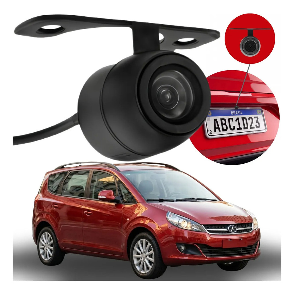 Câmera De Ré Smart Vision Hd Jac J6 2014 2015 2016 2017 2018 2019
