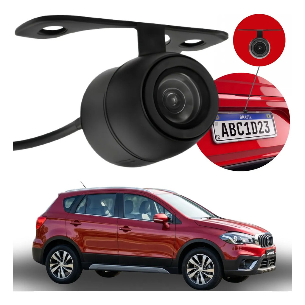 Câmera De Ré Smart Vision Hd Suzuki Scross 2015 2016 2017 2018 2019 2020