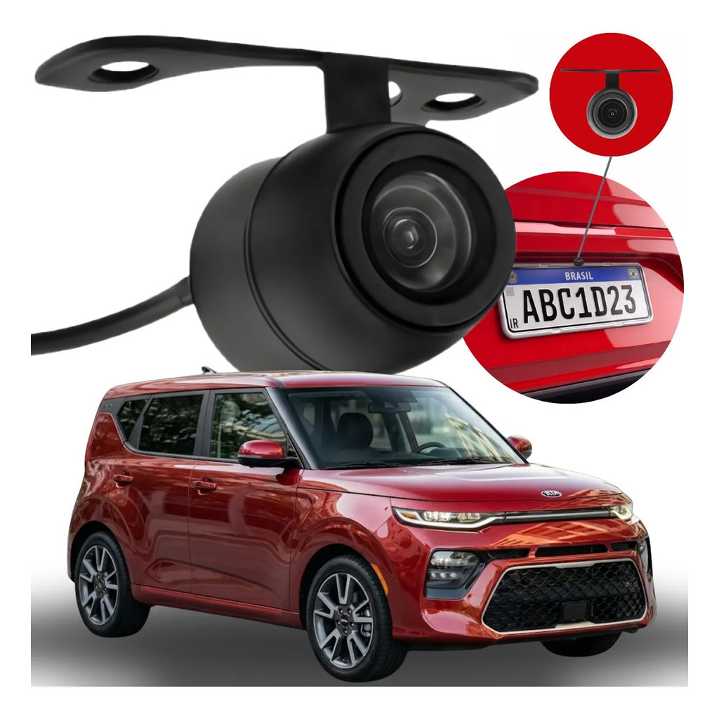 Câmera De Ré Smart Vision Hd Kia Soul 2015 2016 2017 2018 2019 2020