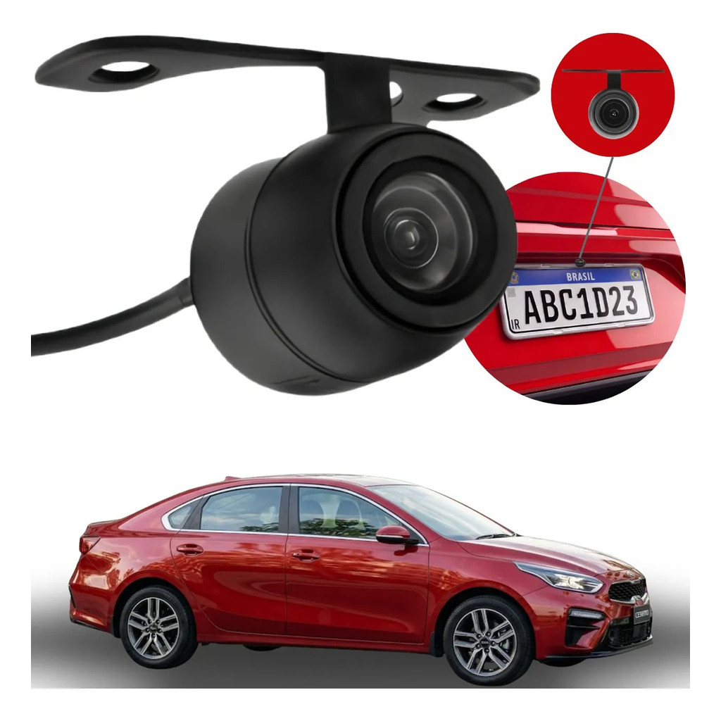 Câmera De Ré Smart Vision Hd Kia Cerato 2014 2015 2016 2017 2018 2019