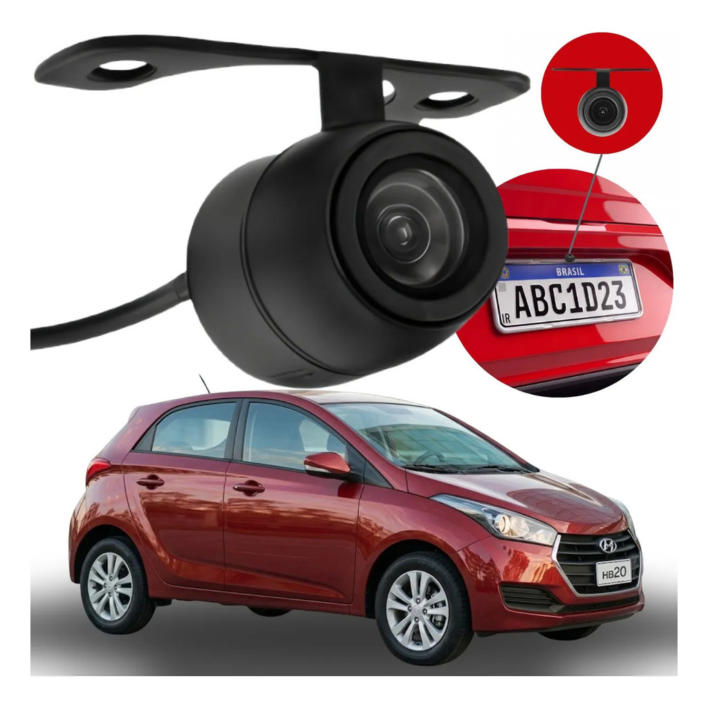 Câmera De Ré Smart Vision Hd Hyundai Hb20 2012 2013 2014 2015 2016 2017 2018 2019
