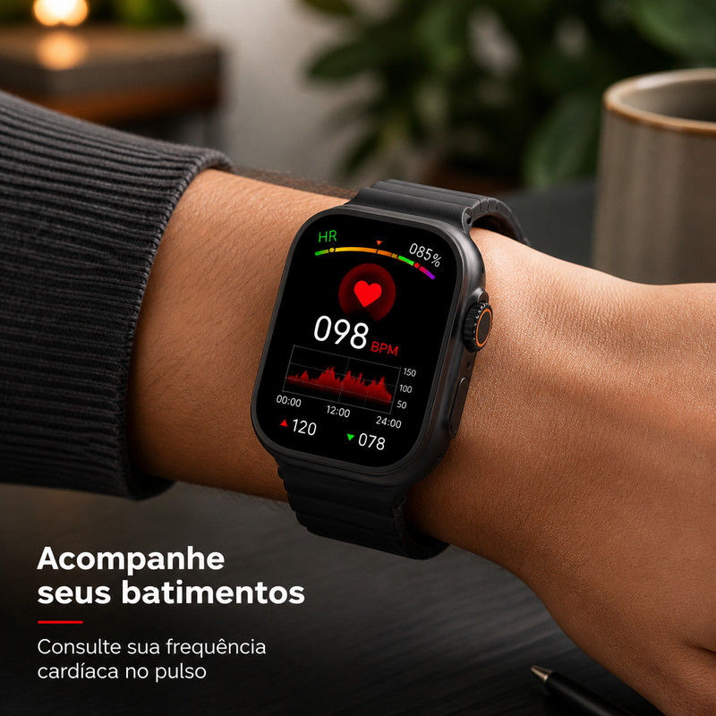 [OneEscolha] Conjunto opcional: [7 pulseiras] Conjunto de smartwatch, chamadas via Bluetooth, estilo casual I67S