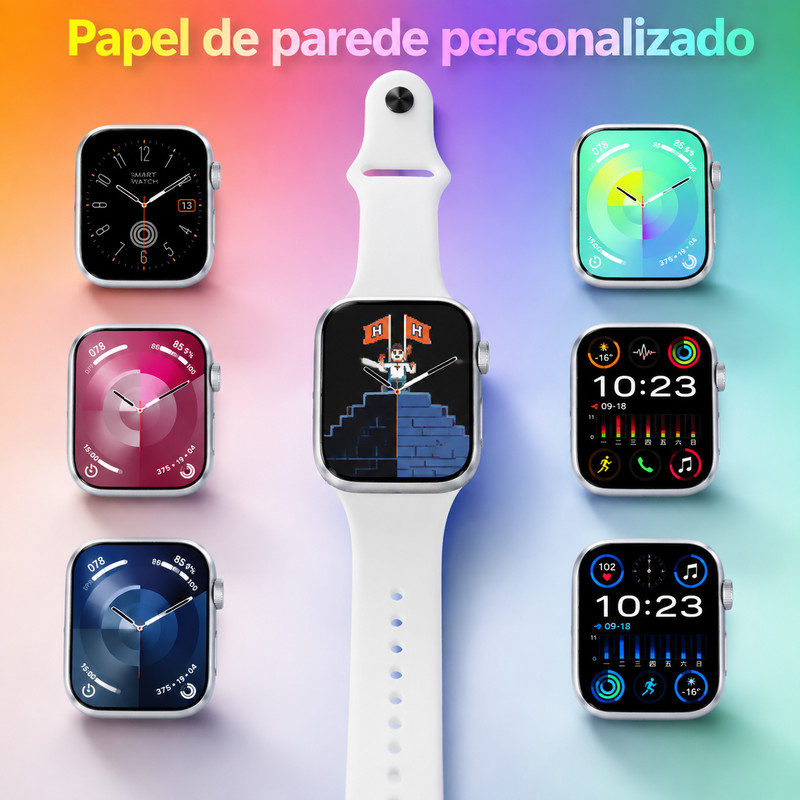 Enviado de São Paulo. Acessórios opcionais: smartwatch + fones de ouvido, multifuncional, suporta chamadas via Bluetooth