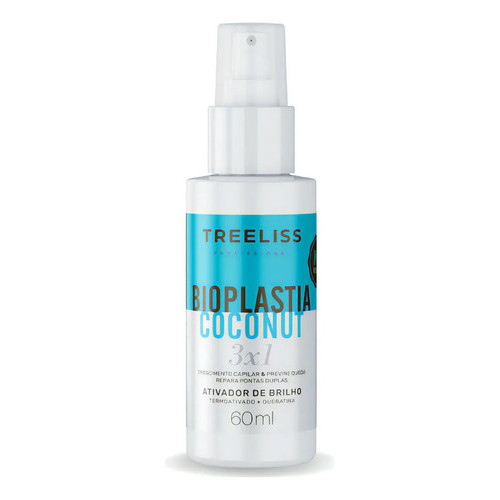 Finalizador Capilar Ativador Brilho Coconut 3x1 60ml - Treeliss Profissional