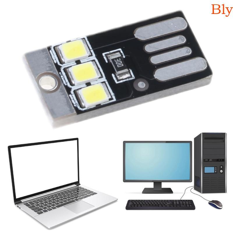 Bly 0 2W USB LED Lâmpada Livro Luz Para Laptop PC Powerbank Noturna Cartão Bolso Power Chaveiros