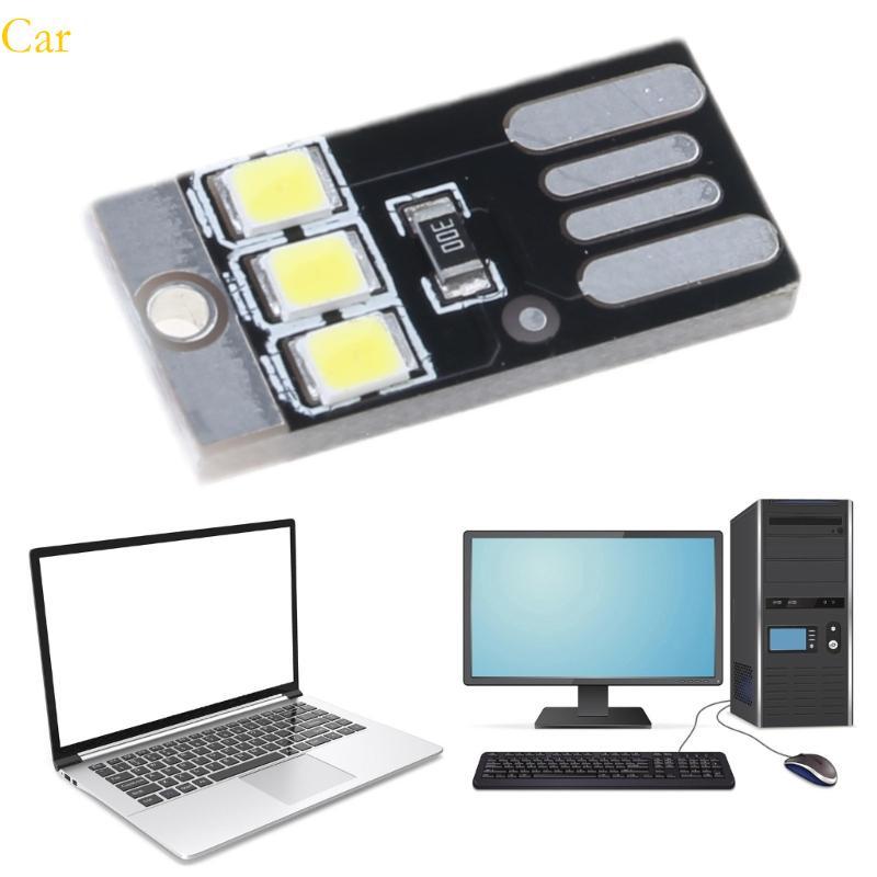 Carro 5 Pçs Cartão Bolso USB Power LED Chaveiros Luz Noturna 0 2W Lâmpada Livro Para Portátil PC Powerbank Noite