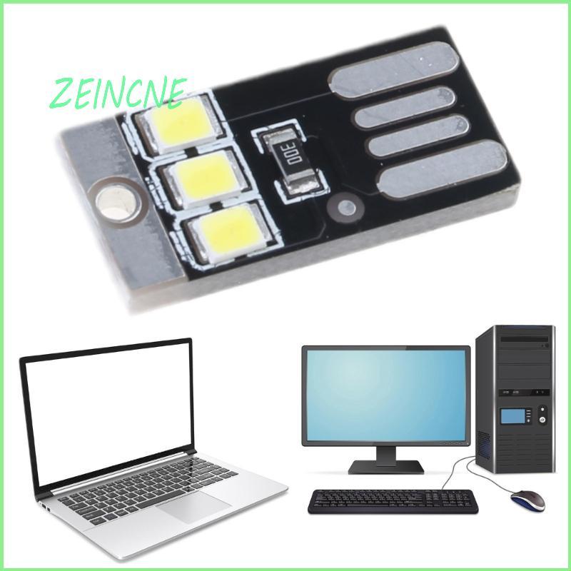 ZEIN 5 Unidades Cartão Bolso USB Power LED Chaveiros Luz Noturna 0 2W Lâmpada Livro Para Laptop PC Powerbank