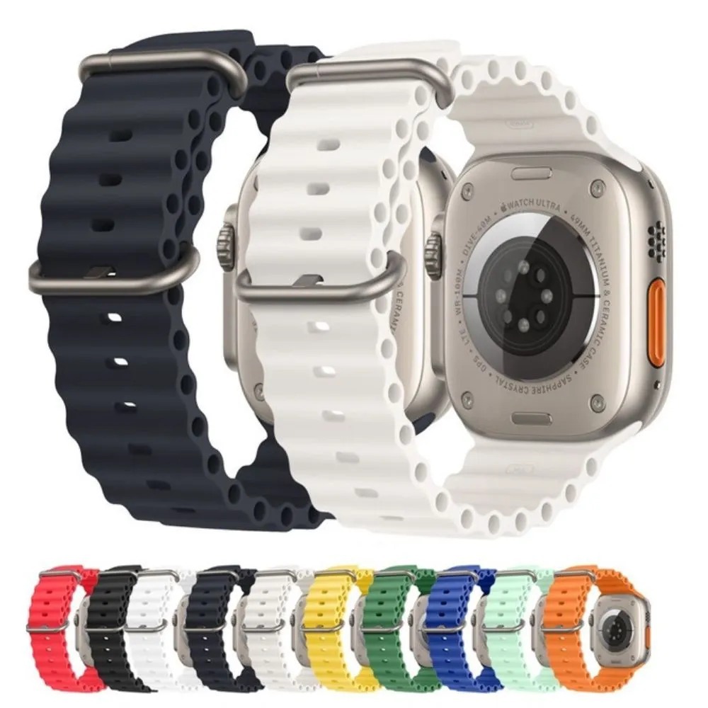 Pulseira Silicone OCEANO OCEAN 42mm 44mm 45mm 49mm Para Smart Watch Smarwatch