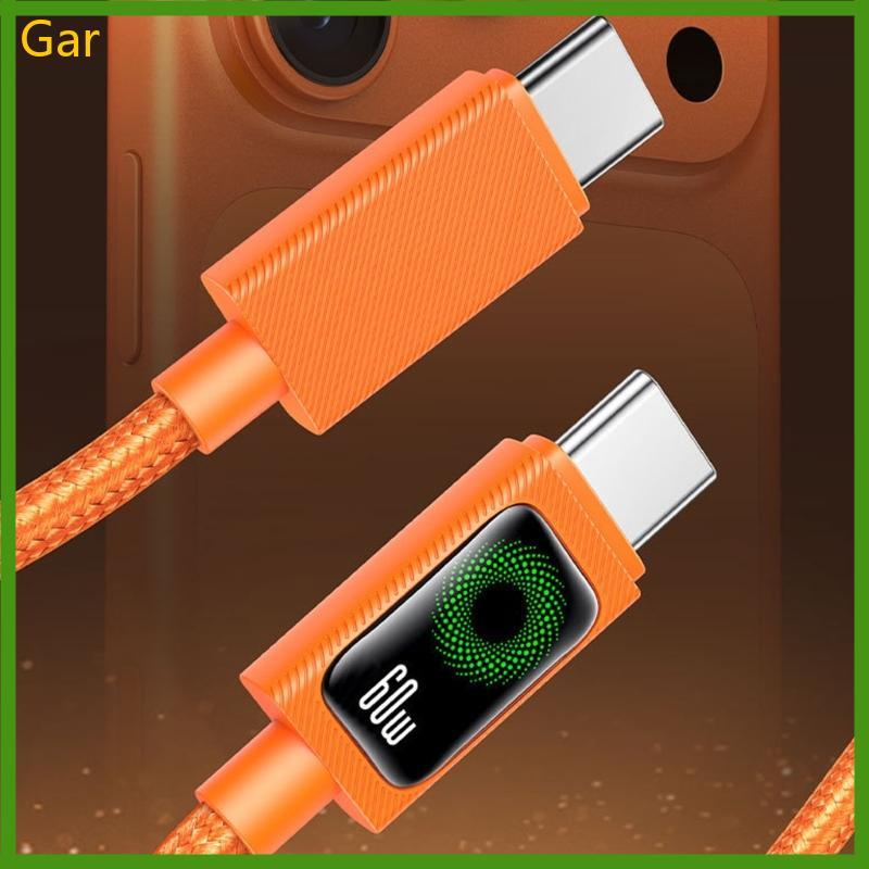 Gar Trançado Nylon USB C Cabo De Carregamento Rápido Suporte PD60W Entrega De Energia E Transmissão De 480Mbps Para Disp
