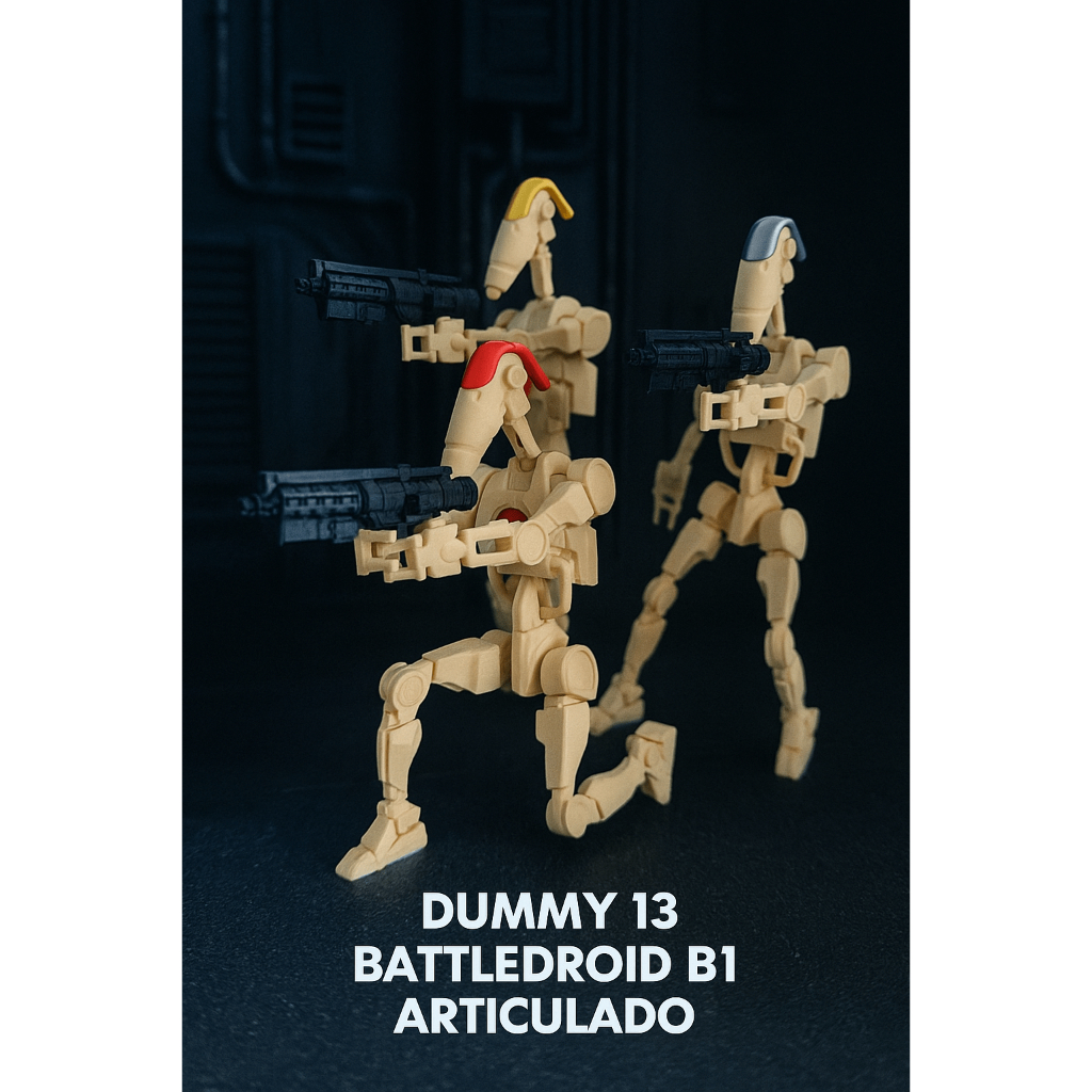 Droid de Batalha B1 Dummy 13 Articulado BattleDroid B1Brinquedo Decoração - Varias Cores