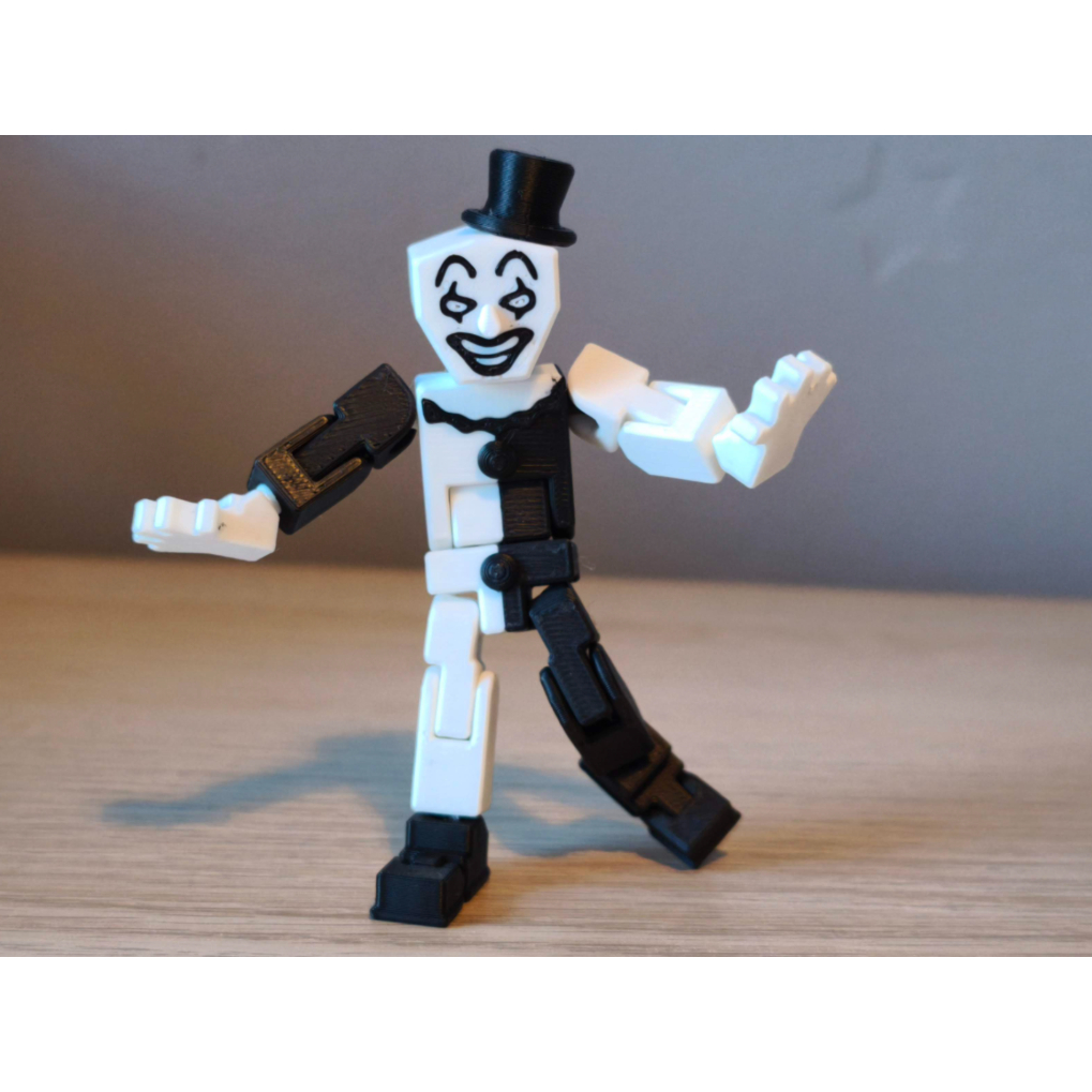 Boneco Articulado Figura de Ação Art the Clown de Terrifier 14CM Altura Varias Poses - Impressão 3D