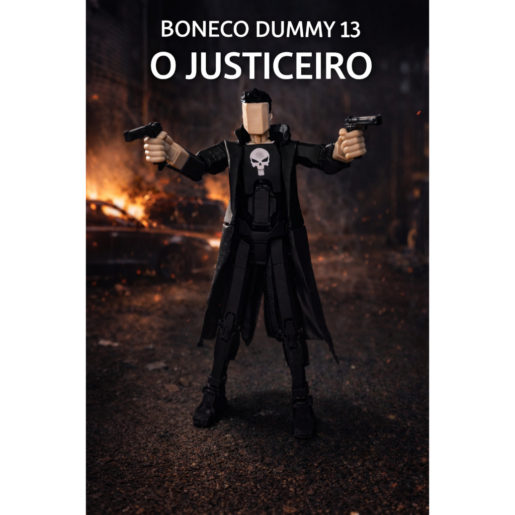 Boneco Dummy 13 O Justiceiro Brinquedo Articulado Varias Poses - Impressão 3D