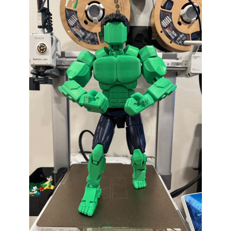 Boneco Dummy 13 Incrível Hulk Articulado Grande 20CM Brinquedo Decoração Varias Poses Entregue Montado - Impressão 3D