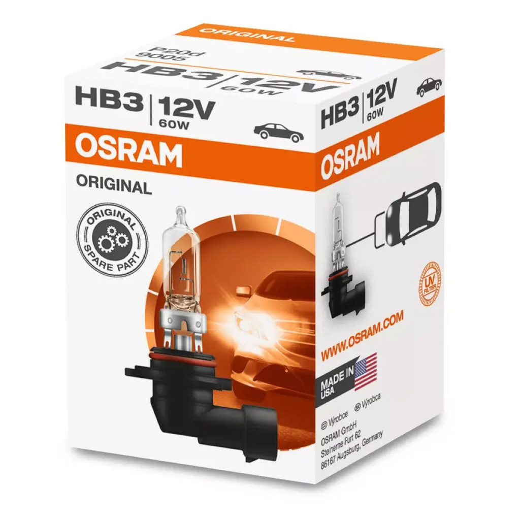 Lâmpada Osram Sylvania Original Line Hb3 12v 60w 3200k