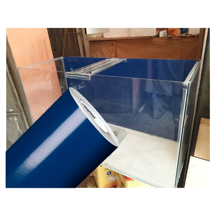 Vinil Adesivo Azul Noturno Para Aquários 120cm X 50cm