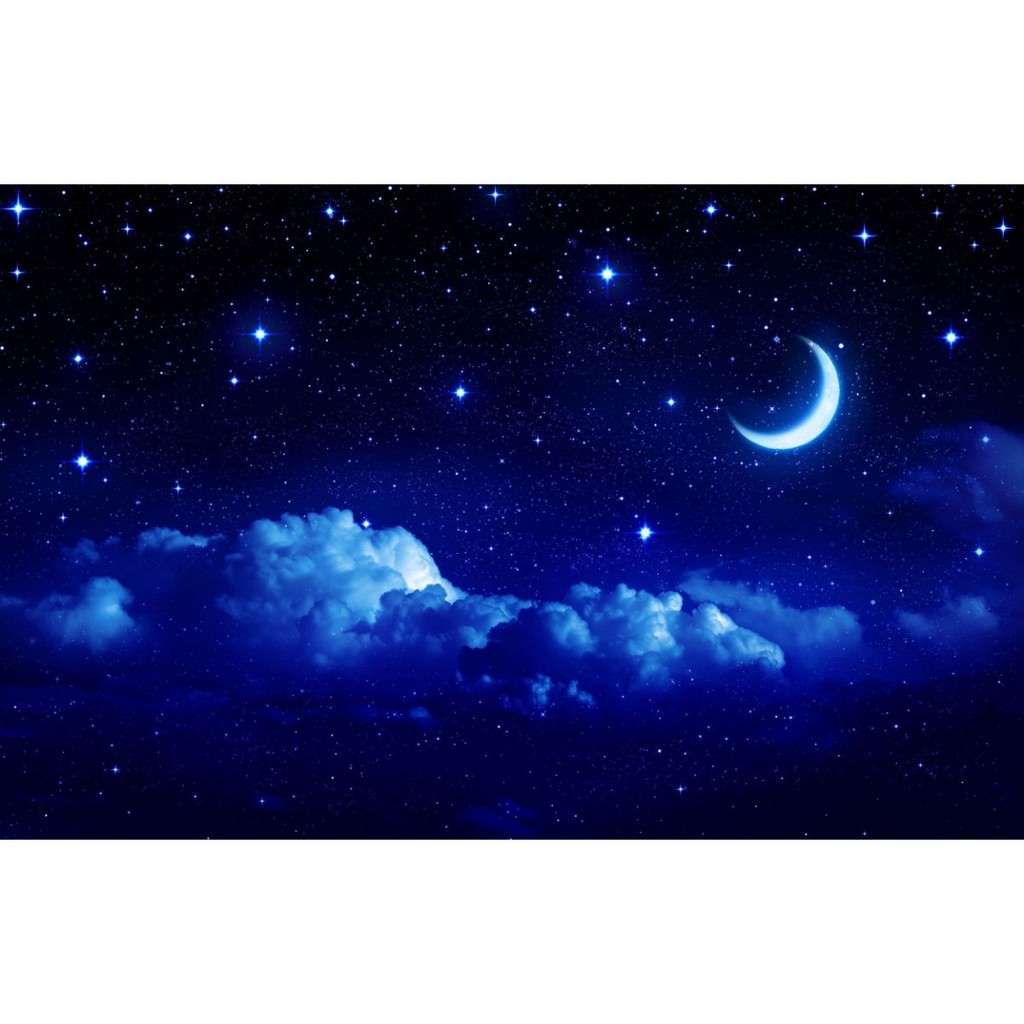 Papel De Parede Adesivo Novo Céu Noturno Estrelado 1,5x2 Mts