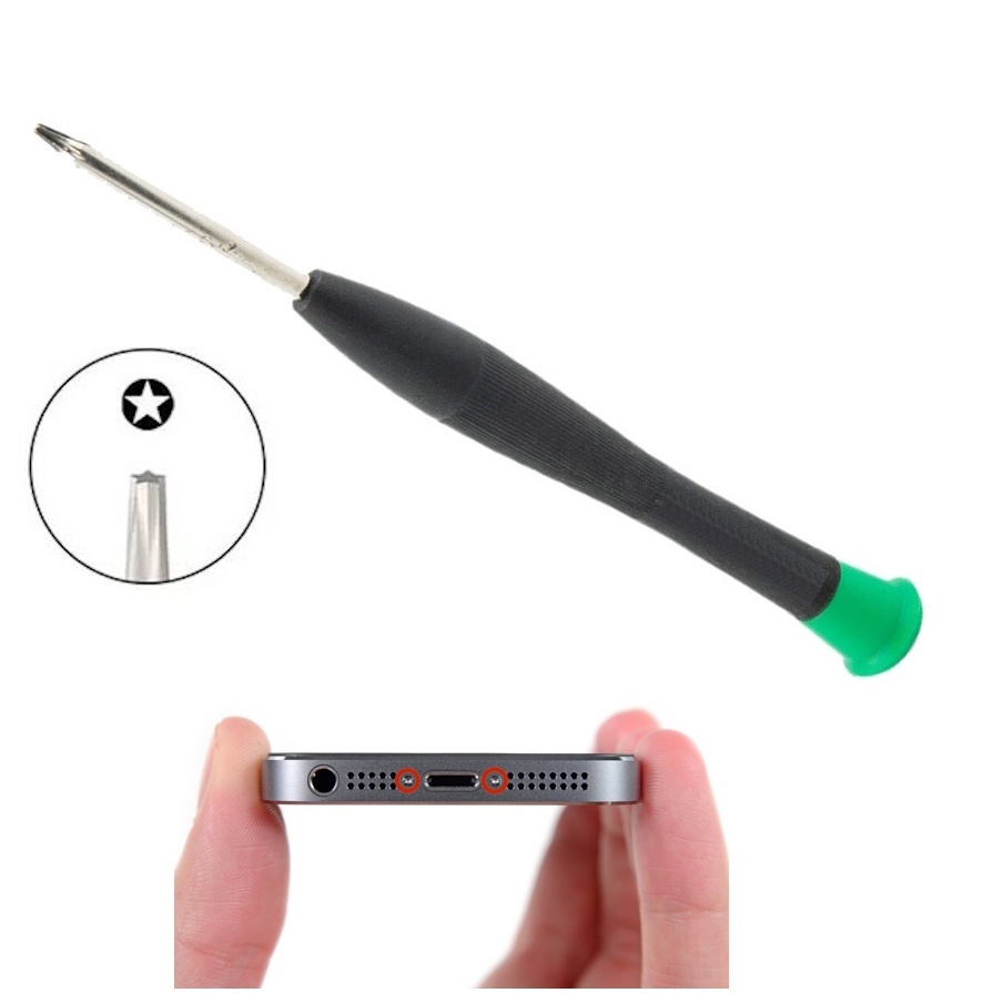 Chave Pentalobe Estrela 0.8 P5 Para Abrir Carcaça Tampa Manutenção de iPhone X XR XS MAX 11 12 13 14 15 16 Pro Max Plus