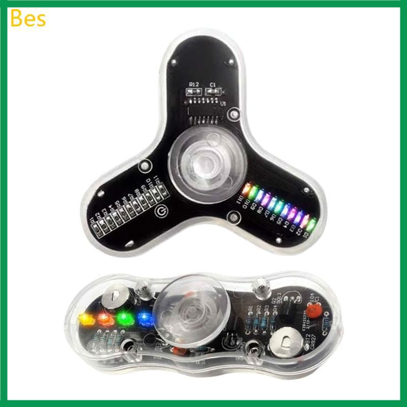 Kit De Brinquedos Giratórios Bes DIY STEM Com Componentes De Circuito Exigem Solda E Montagem Capa ABS Esquemática Trans