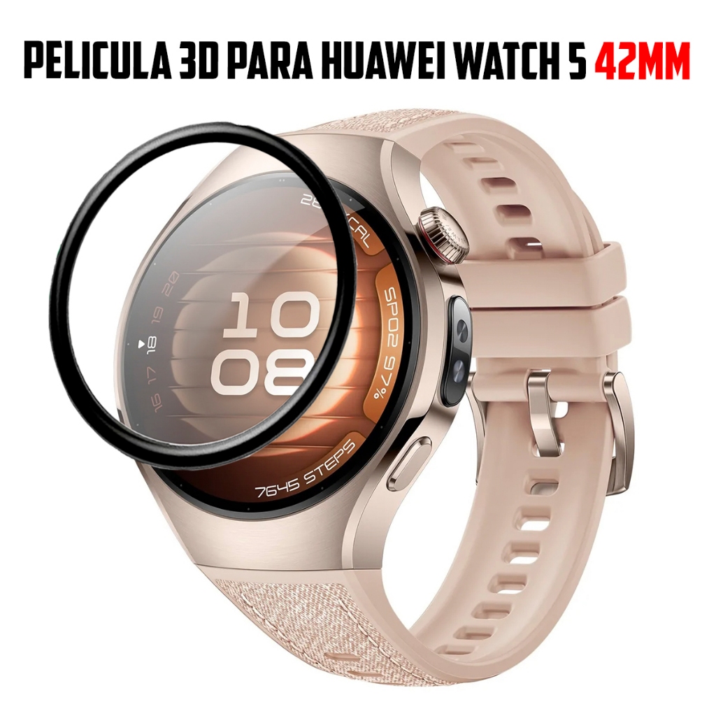 Pelicula 3D para Huawei Watch 5 42mm super resistente pelicula com borda 3D