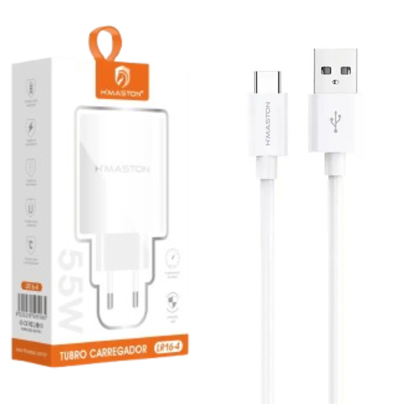 Kit Carregador Super Turbo para HUAWEI HONOR Magic V3 - Cabo USB C + Fonte