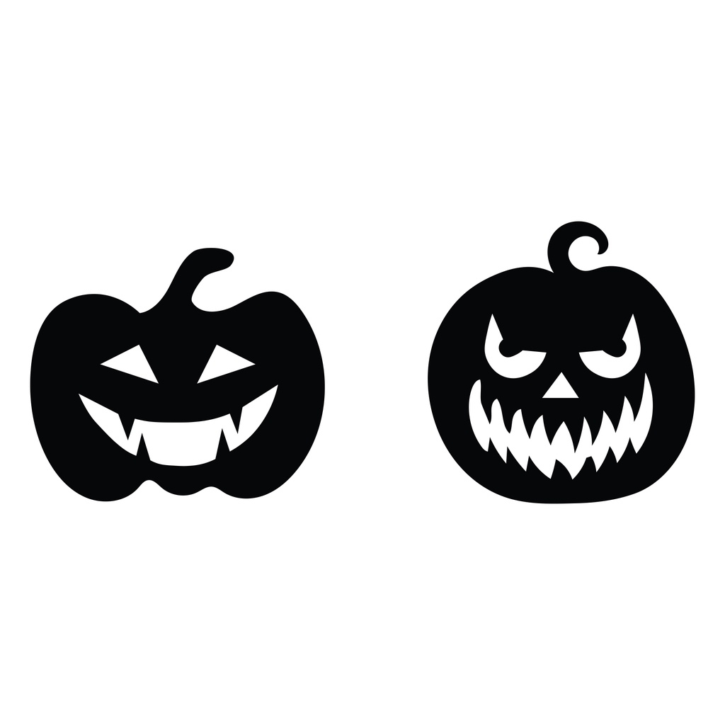 Adesivo Decoração Halloween Abóboras Sombras Porta Parede 2un
