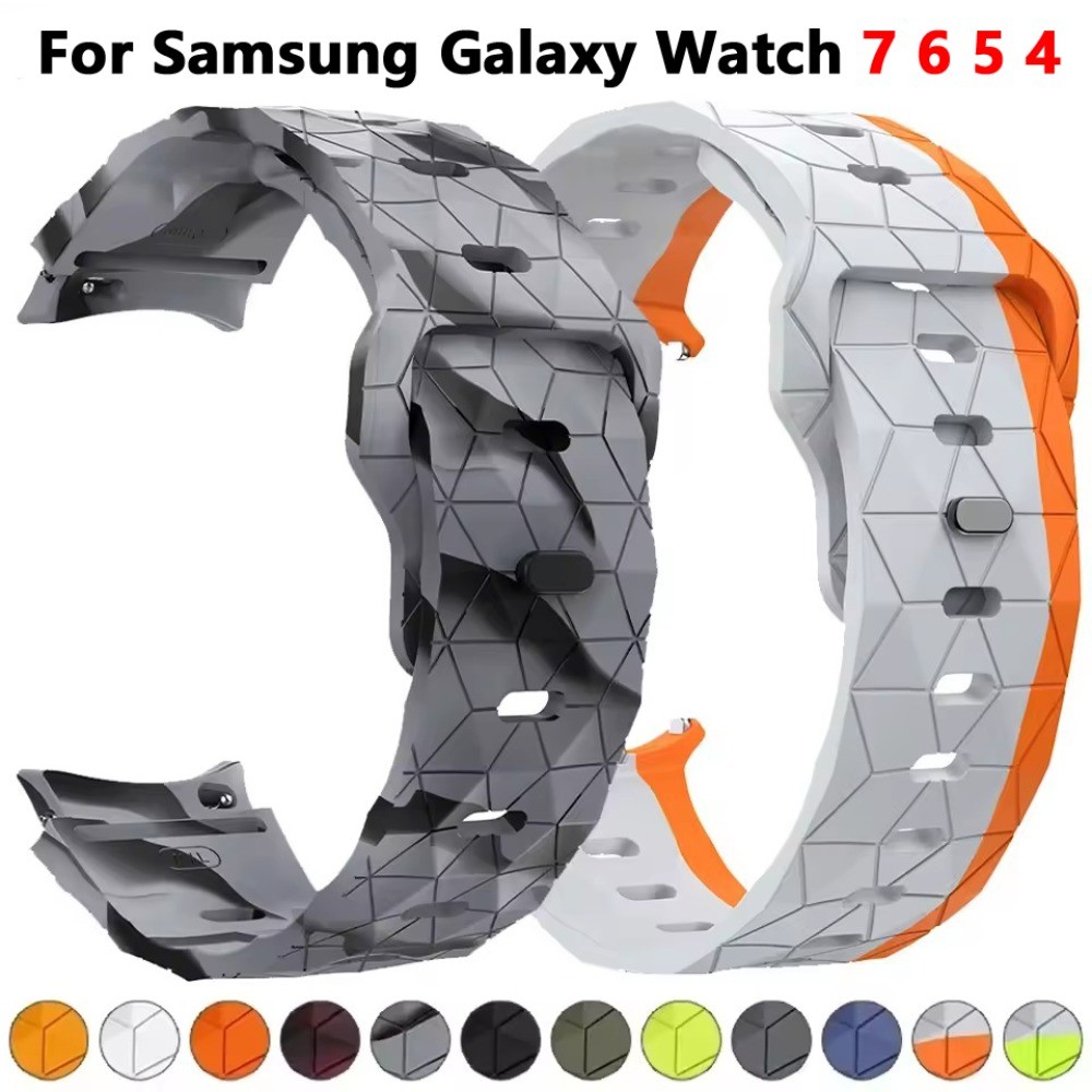 Pulseira Esportiva De Silicone Para Samsung Galaxy Watch 7 6 5 4 40/44mm 6Classic 43/47mm 5Pro 45mm