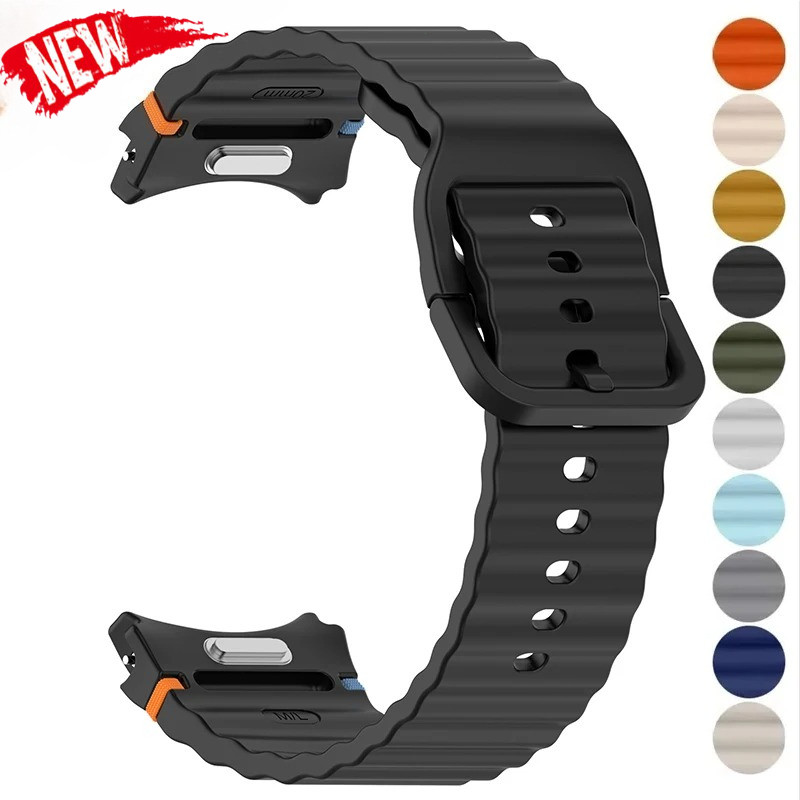 Pulseira De Silicone Esportiva Sem Lacunas , Liberação Rápida , Para Samsung Galaxy Watch FE 7 6 5 4 40mm 44mm 6Classic