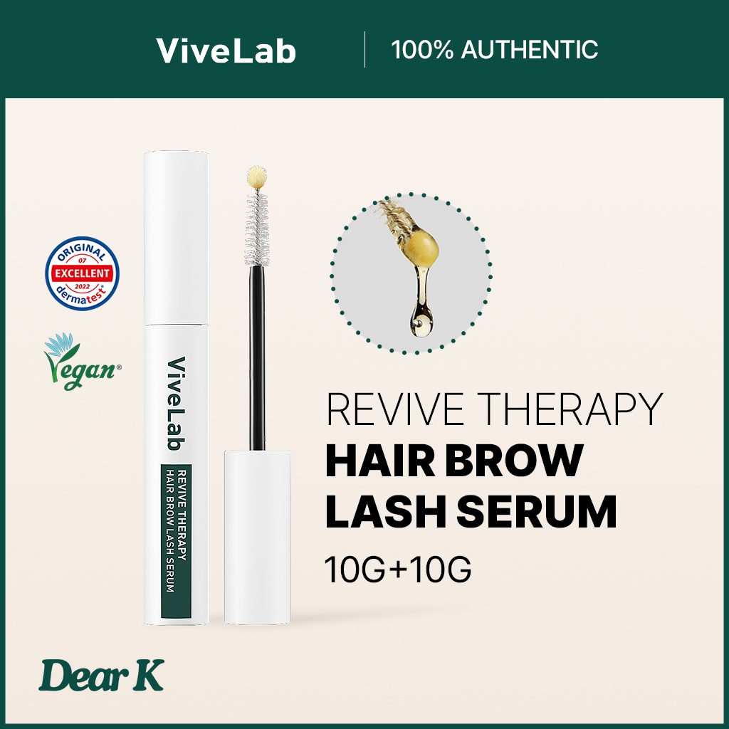 [VIVELAB] Revive Therapy Hair Brow & Lash Serum (Também Para Linha Fina) 10g + 10g