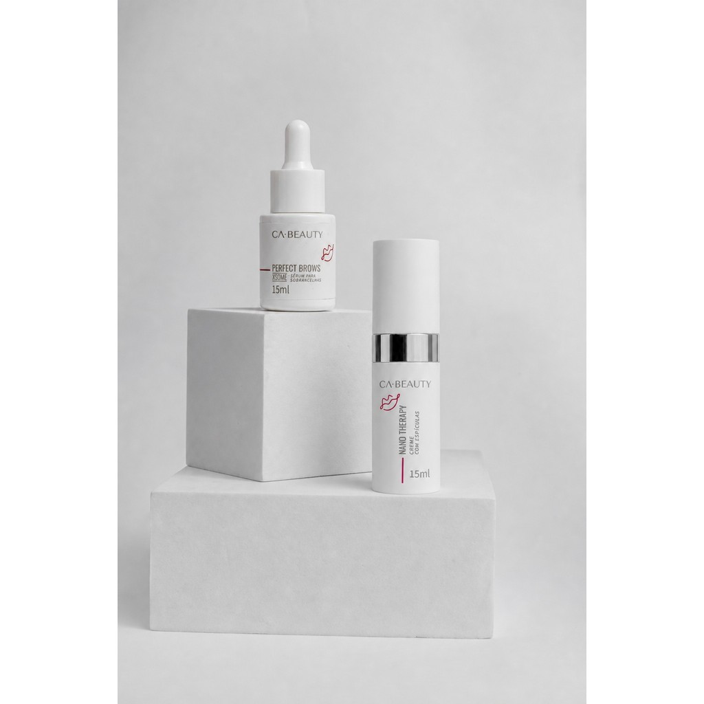 Kit Sérum Crescimento Sobrancelhas Nano Therapy XSOME Preenchimento Fortalecimento CA Beauty