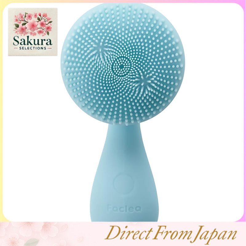 Escova de limpeza facial elétrica sônica à prova d'água Faclea com tecnologia magnética e silicone de origem vegetal para cuidados suaves com os poros.