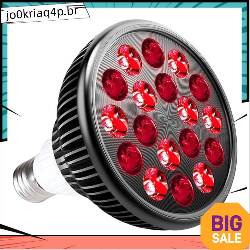Base E27 Padrão 18 LEDs , Luz Vermelha 660nm E Lâmpada De Terapia LED Infravermelha Próxima De 850nm 60 ° Ângulo Do Feix