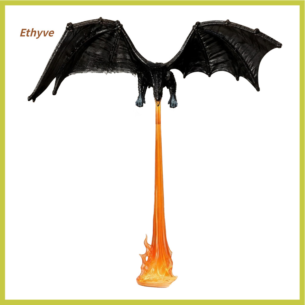 Dragon Bookshelf Decor Fantasy Theme Design Nook Light with Led Flame Effect – Flying Shelf Magical Reading for Study