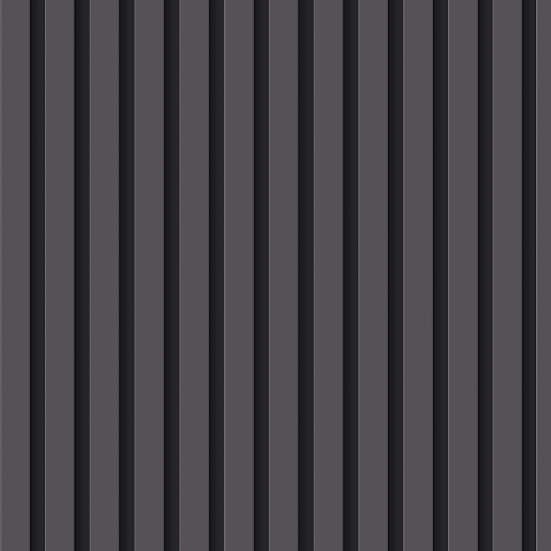 Papel de Parede Ripado Adesivo Auto Colante Ripas de Madeira Black Decoração Rolo de 3 Metros