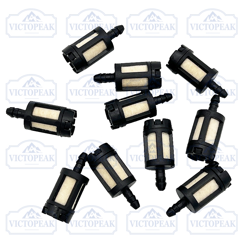 10 Pieces General Fuel Filter for Gasoline Garden Machinery Grass Trimmer Chainsaw