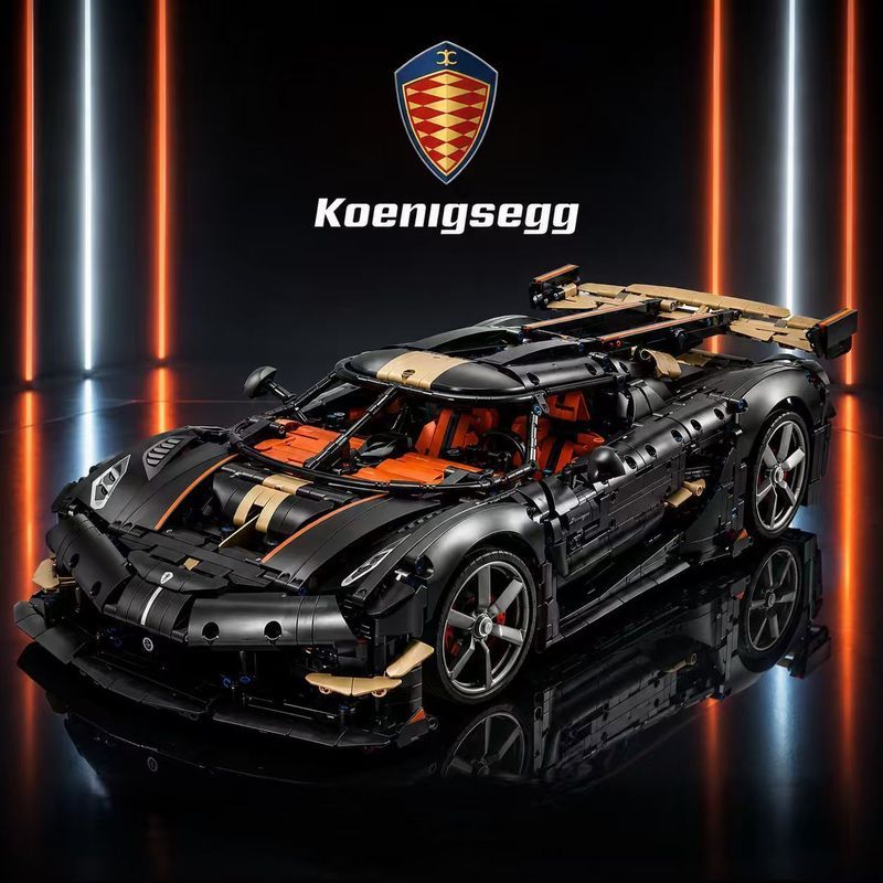 [Loja principal oficial] Compatível com 42232 Koenig Sports Car Machinery Montado Bloco de Construção Brinquedo Presente