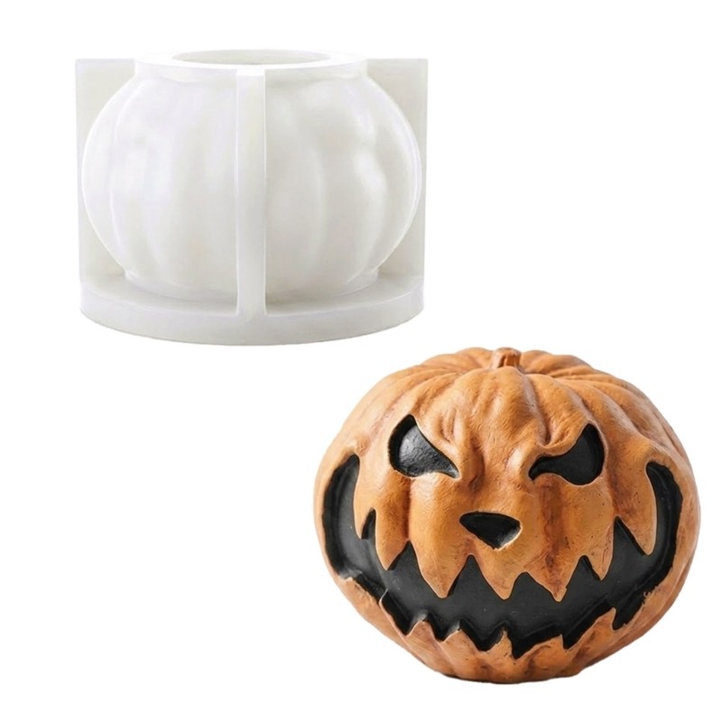 FL Halloween Pumpkin Silicone Making Tool Ferramenta Fundição Resina Para