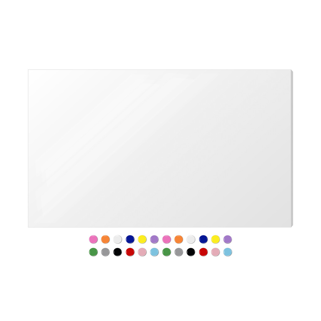 Painel p/ Notas, Recados, Imãs, Fotos + 12 Imãs + Tecnologia - Quadro Mural Magnético Decorativo Pemium