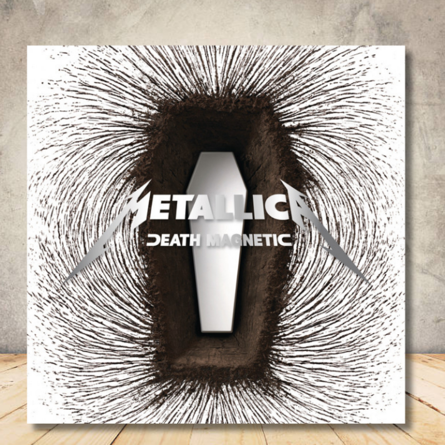 Quadro Placa Decorativa Metallica Death Magnetic Albuns de Rock quadrado