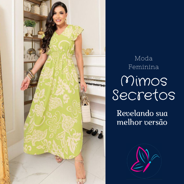 Vestido Estampado Verde